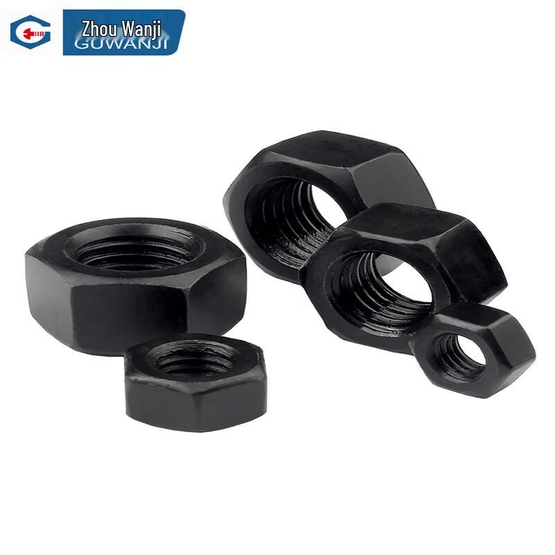 Guwanji High Strength Black Hex Nuts