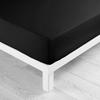 Drap housse - Oscard - 90 x 190 cm - Microfibre - Noir - Bonnet 30 cm