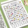 32 Pages Interactive Coloring Search Book for Children - Look, Find & Color 1000+ Graphics, Educational Puzzle Fun