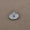 S925 Sterling Silver Mountain Ghost Coin Pendant for DIY Jewelry: Bracelets, Necklaces, Keychains