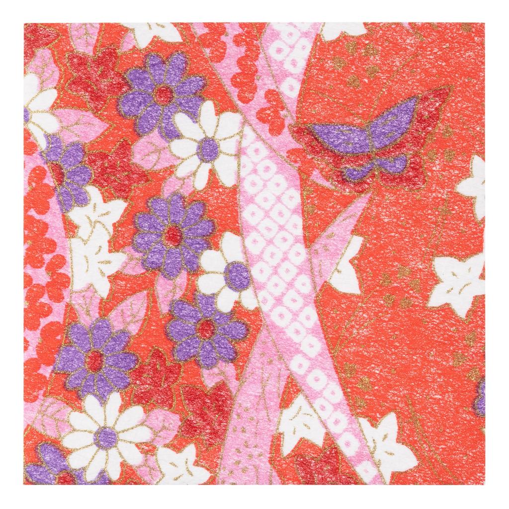 Washi Kawasumi Chiyogami Yuzen Washi X 100 Patterns 1 Sheet Each 100 Sheets 6.5 6.5cm (6.5cm)