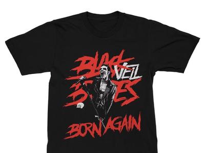 Черная футболка Veil Brides Born Again с коротким рукавом, унисекс