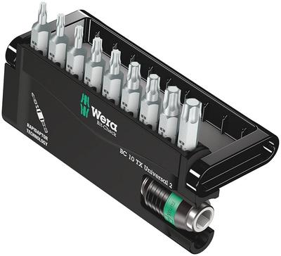 WERA Набор бит Torx Torsion 057115, 10 шт., Биты,