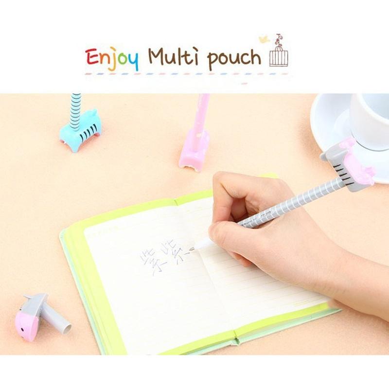 4 шт. шариковая ручка в виде осла новинка школьные игрушки школьные офисные канцелярские принадлежности из мультфильмов пластик