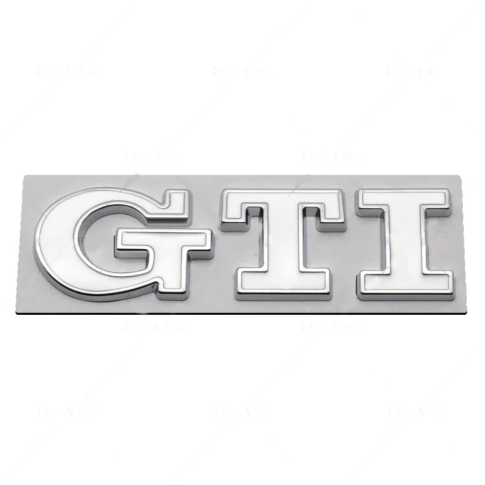 YKPSC1 Metal GTI Logo Car Rear Trunk Emblem Stickers Decals for Volkswagen VW Golf 5 6 7 Polo Jetta Tiguan Passat B5 GTD GTE MK8 Touran
