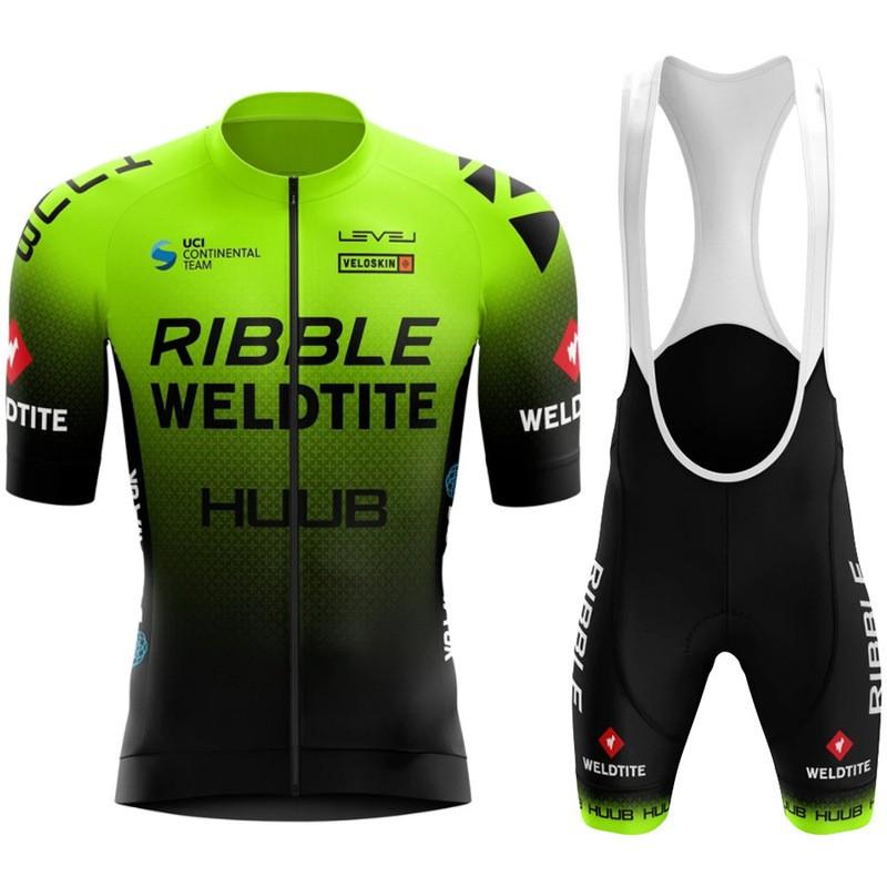 HUUB Mens Cycling Jersey Set Quick Dry Breathable Short Sleeve Bike Apparel Road