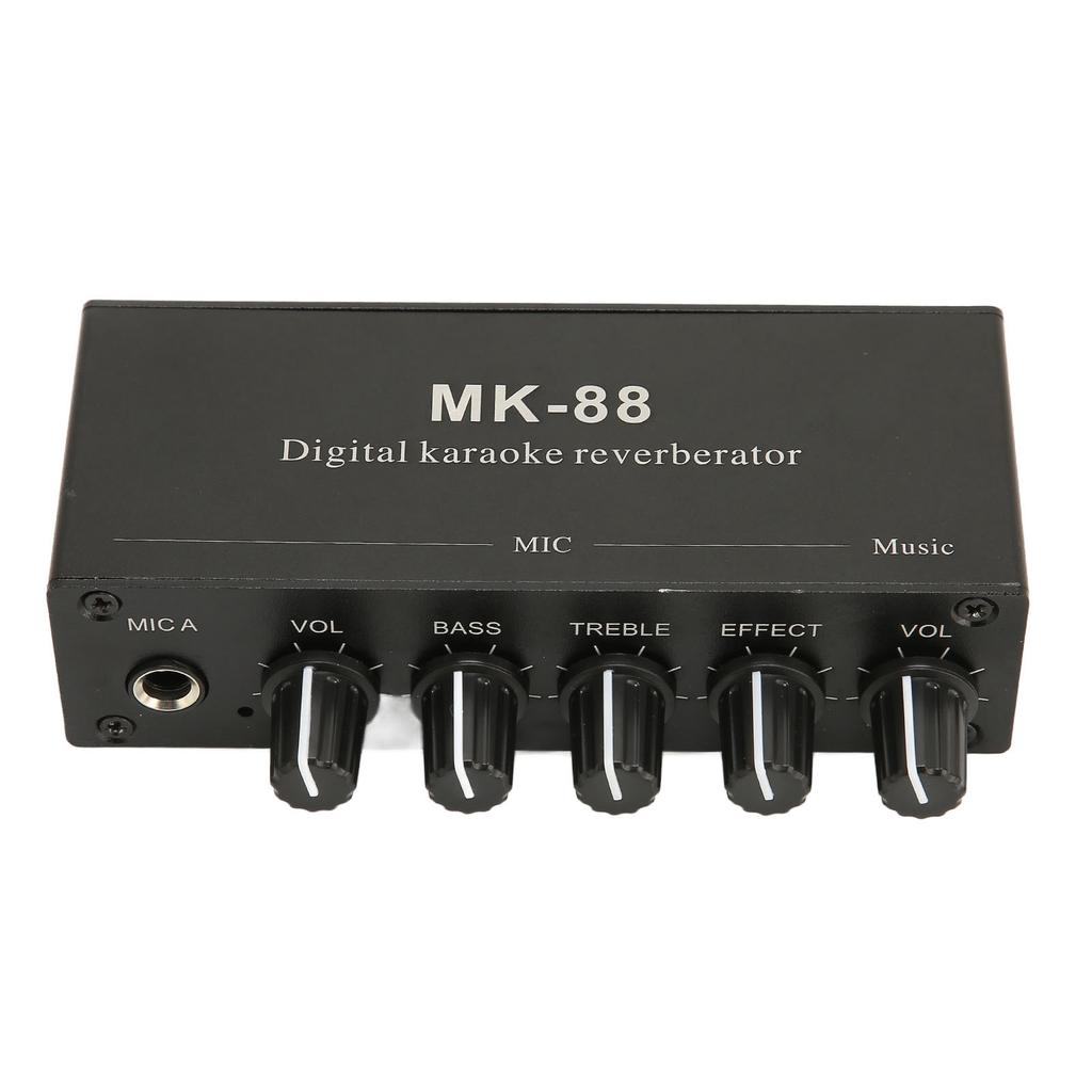 6,5 мм караоке-микшер из алюминиевого сплава с двойным микрофонным входом, портативный цифровой ревербератор для караоке для