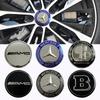4pcs 75mm Car Wheel Hub Cover Caps Floating Center Caps for Mercedes Benz W203 W204 W205 W176 W177 W212 W213 A B C E S GLC GLE
