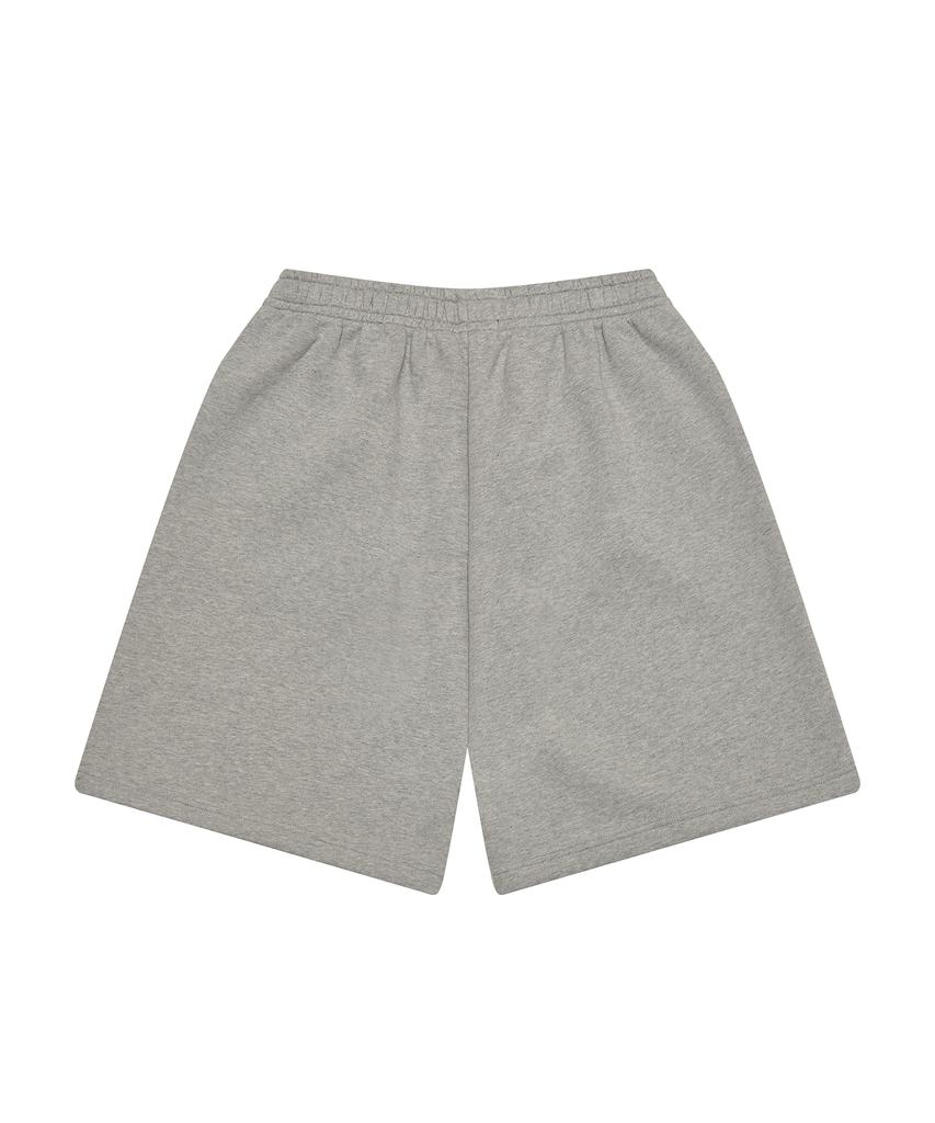 Gesison [L~4XL] Фирменные Широкие Свитшотные Полушорты Большого Размера_Серый