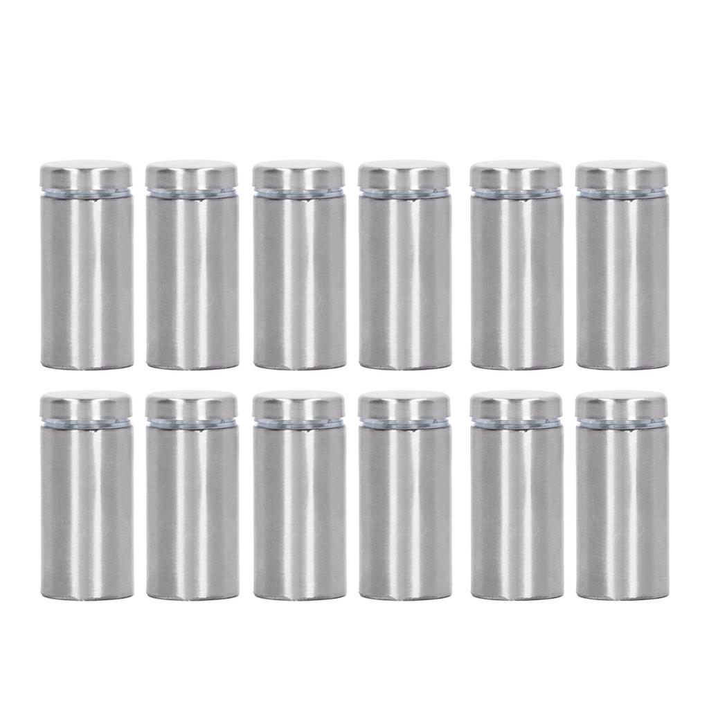 12 шт. гвоздей для настенных вывесок из нержавеющей стали, гвозди для акрила 19x40 мм