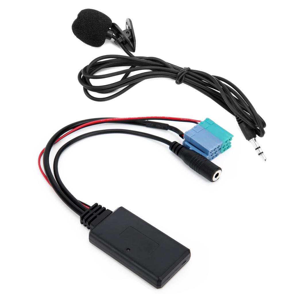 Microphone Adapter Auxiliary Audio Cable Bluetooth 5.0 DC 12V Replacement for Fiat Grande Punto