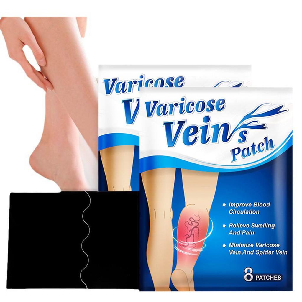 Пластырь от варикозного расширения вен, васкулит, флебит, сосудистый отек, лучшее средство, мазь, пластырь для ухода за кожей 8 шт.