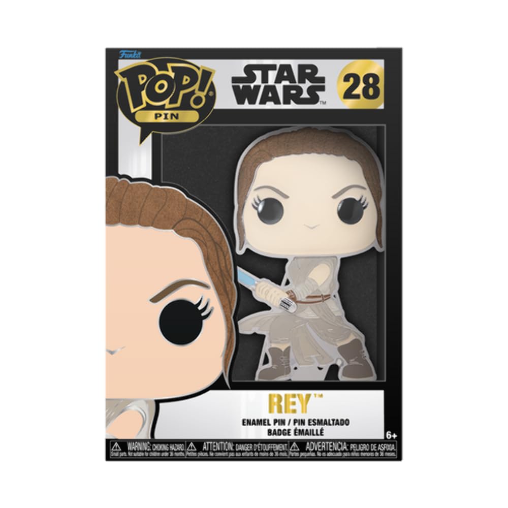Funko Sized Pin Funko Pop Pin StarWars Star Wars Rey Figure Pop!
