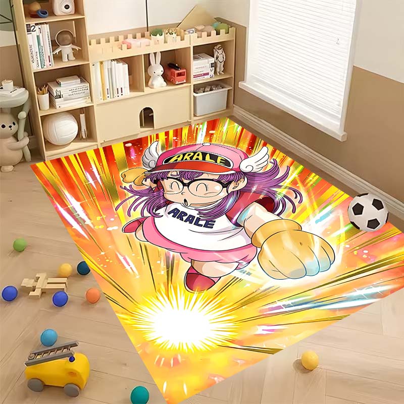New Cartoon Dr S-Slump Arale Bathroom Rug, Soft Bedroom Floor, Home Laundry Room, Non-Slip Welcome MatCustomizable