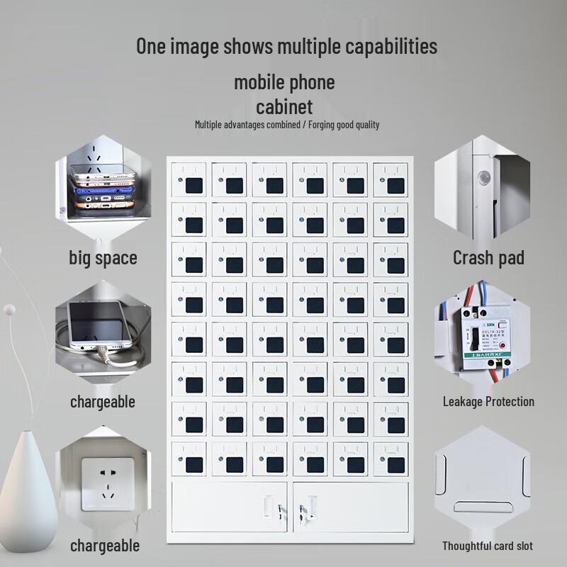 48-Door Mobile Phone Storage and Charging Locker