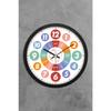 Educational Wall Clock For Children 30 Cm Flows Seconds Seeless Mechanism