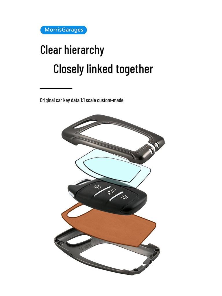 2020 MG ZS, MG5, MG6 Car-Specific Leather Key Case for Men