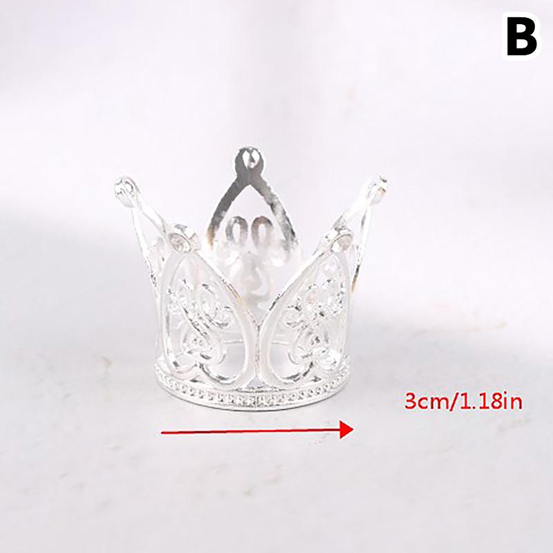 Crown Cake Decoration Princess Topper Children Ornaments For Wedding Birthday KTY