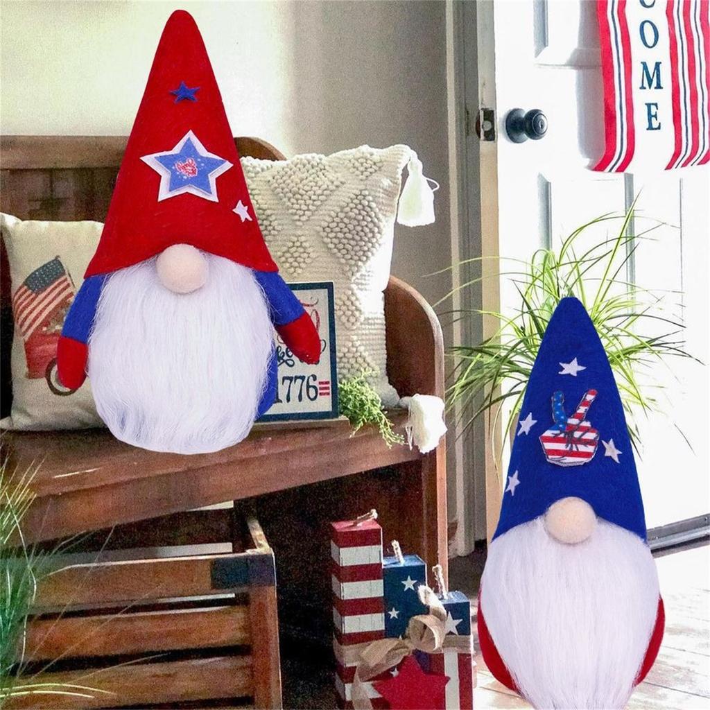 Independence Day Long Legs Long Hat Dwarf Doll Home Desktop Decoration