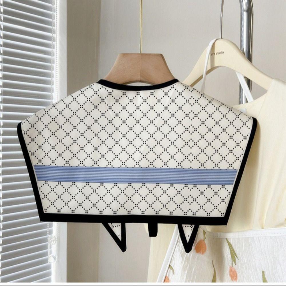 Съемный ложный воротник с цветочным узором, накидки на плечи, модный фальшивый воротник для рубашки для женщин