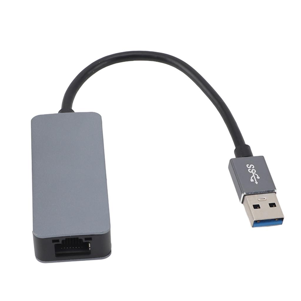 USB 3.0 to 2.5G Ethernet Adapter High Speed Plug and Play Portable USB 3.2 USB AM to 2.5Gbps Ethernet Adapter for