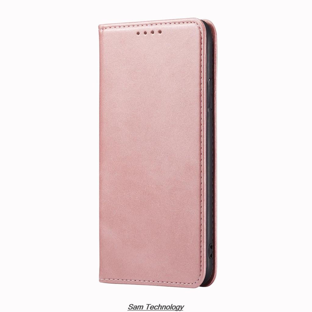 Magnetic Attraction Leather Case for OPPO Realme 7 / Realme Narzo 20 Pro Holster Flip Cover Case Wallet Phone Bags Fundas Coque