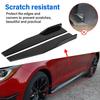 Universal 2PCS Car Side Skirts Lip Kits Glossy Black ABS Blade Style Spoiler Lip Kits for Sedan Coupe Hatchback Exterior Styling