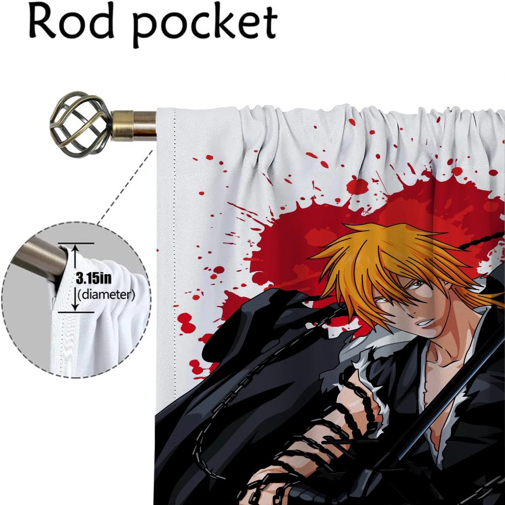 Шторы BleachS для гостиной Шторы для комнаты 2 панели Украшения на Хэллоуин Оттенки Разделение Домашний интерьер Шторы Кухня