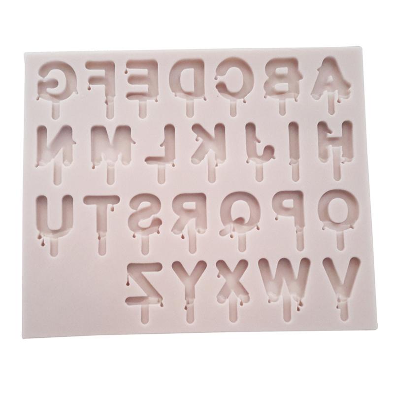 Силиконовая форма с буквами алфавита и цифрами, форма для украшения торта из мастики, инструмент для пасты из сахарной резинки, 3D форма для шоколада