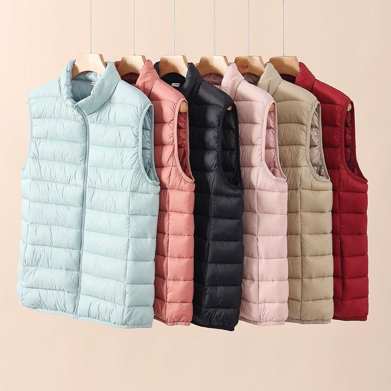 Korean Style Loose Fit Plus Size Down Cotton Vest for Women - Autumn/Winter Versatile Outerwear