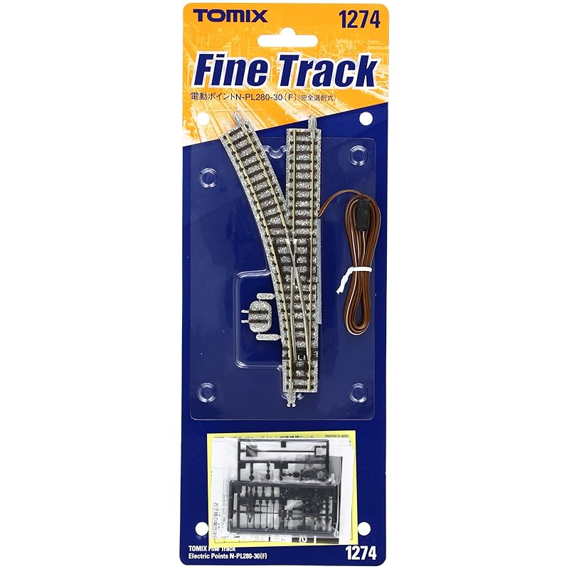 TOMIX N Gauge Электрические стрелки N-PL280-30 F Полностью выбираемый тип 1274 Принадлежности для модельной железной дороги