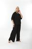 Women's Style Big Size Under-Upper Team Stylish Bottom-Top Set With Large Size Side Slit Comfortable Two-Piece Trousers