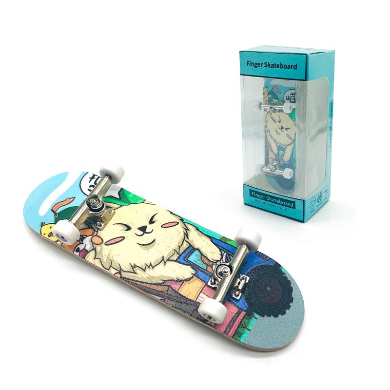 Boys Mini Finger Skateboard Fingerboard Novelty Toys Hobbies Anti stress Sensory Puzzle Toys Childrens Fun Gifts H12