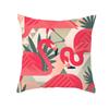 Summer Tropical Plant Flamingo Decorative Pillowcase Green Leaf Pillowcase Flamingo Pillowcase