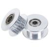Gt2 Idler Timing Pulley Bearing 16T 20T 3/5Mm Bore F 6Mm Belt Reprap 3D Printer