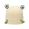Autumn and winter Internet celebrity knitted hat female cute cartoon frog ear protector pullover hat wool hat female 2025
