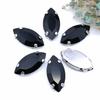 4-32 мм конский глаз / форма листа стеклянные стразы с коготь пришиты кристалл камень стразы алмаз металлическая основа пряжка для одежды