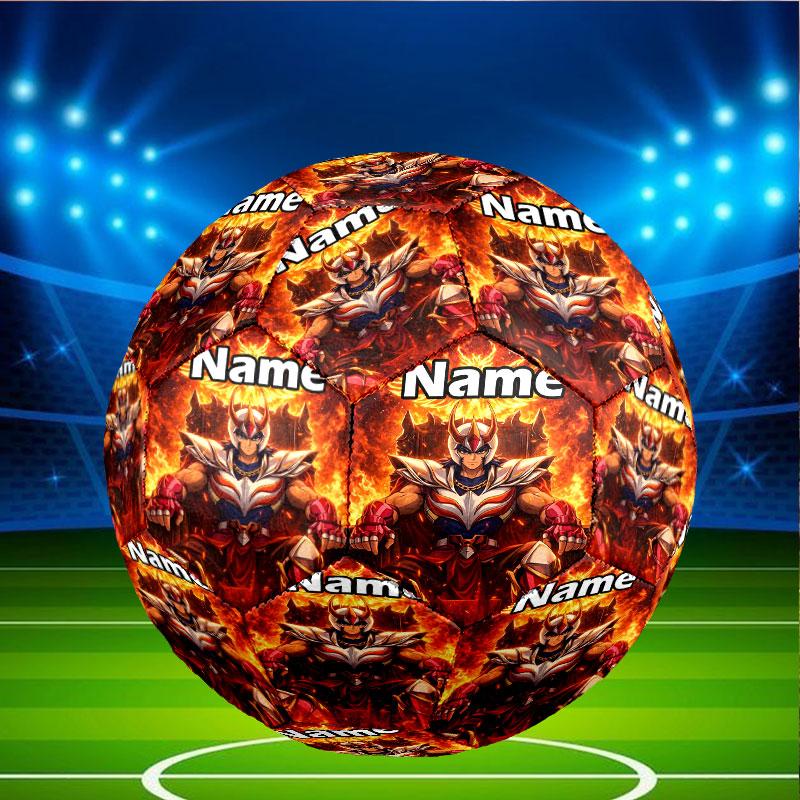 Custom Name Personalized Saint Seiya Print Size 5 Soccer Ball Training & Match Football, for Team, Kicking, Gift for Football Enthusiasts