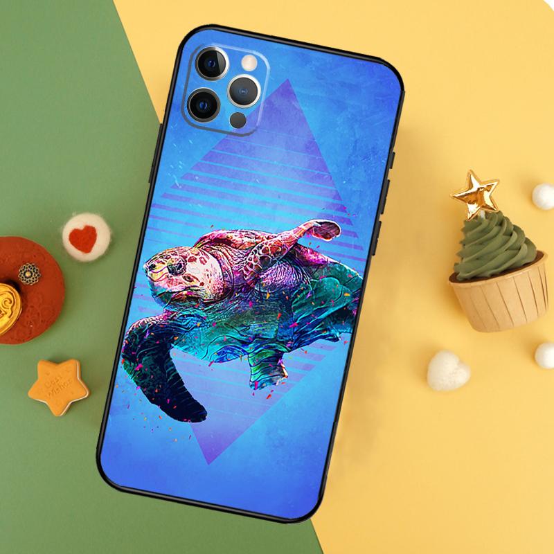 Чехол для телефона с морской черепахой для iPhone 17 17Air 16 16E 15 14 13 12 11 Pro Max 12 13 Mini Ударопрочный чехол