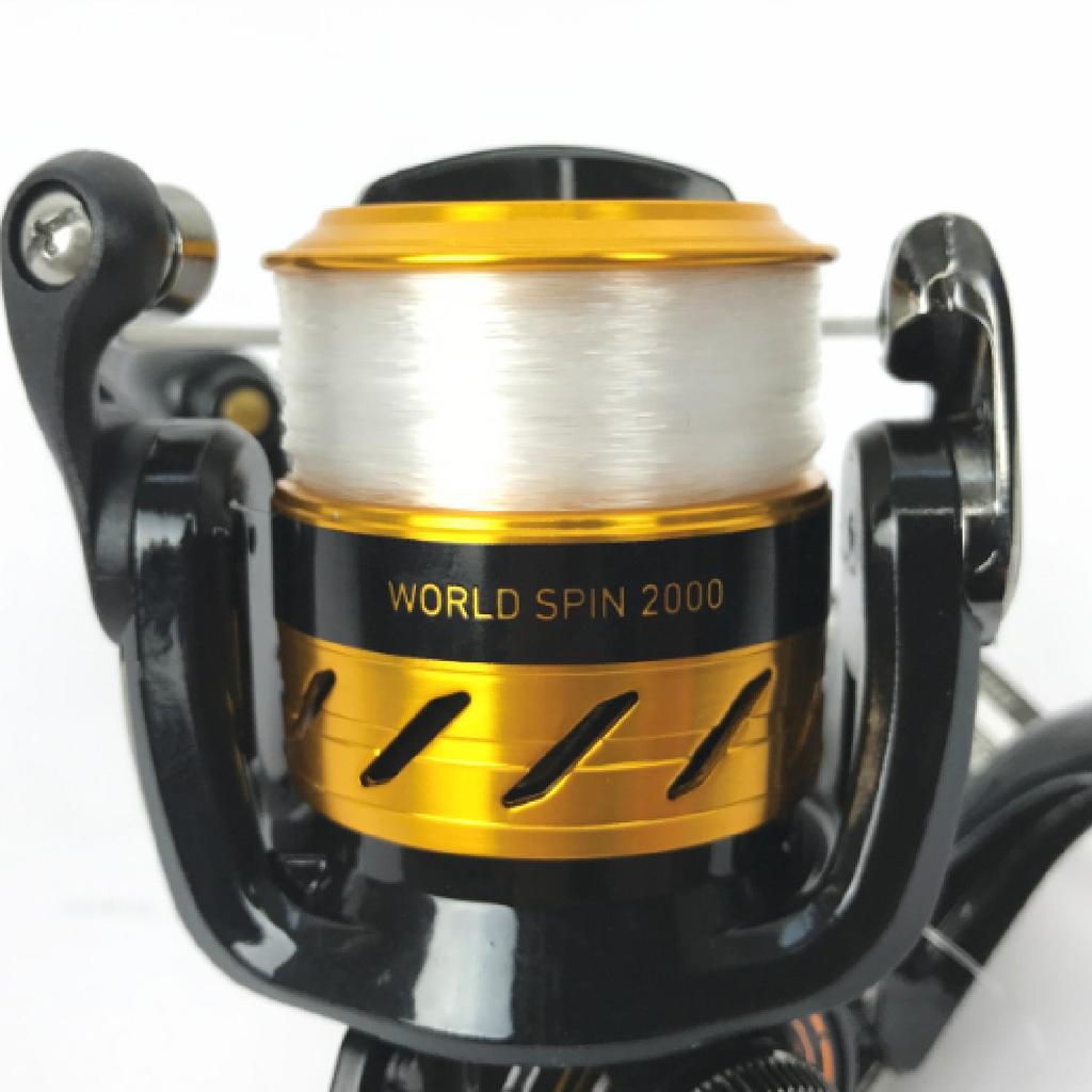 Daiwa Спиннинговая катушка 17 World Spin 2000 (ДАЙВА) (с линией) (Модель 2017 года)