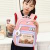 Children's School Bag, New Cartoon Backpack, Primary School Bag, Large-capacity Load-reducing Ridge Backpack, Cross