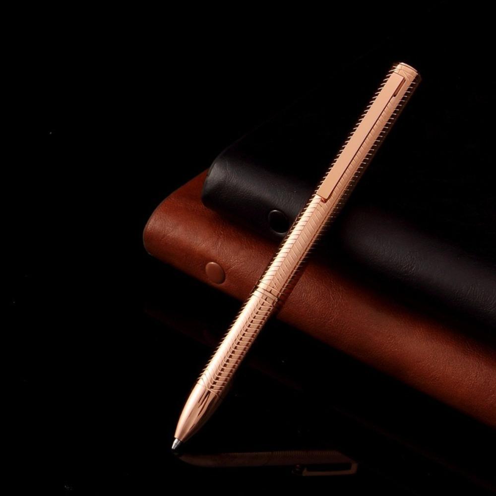 Шариковая ручка с металлическим корпусом для плавного письма, выдвижная ручка-роллер, классическая ручка-подпись