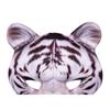 Halloween Tiger Half Face Mask Realistic Animal Facial Mask For Cosplay Masquerade Party Festival