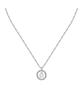 Letter G Steel Necklace With Clear Crystal LPS10ASF15 For Women
