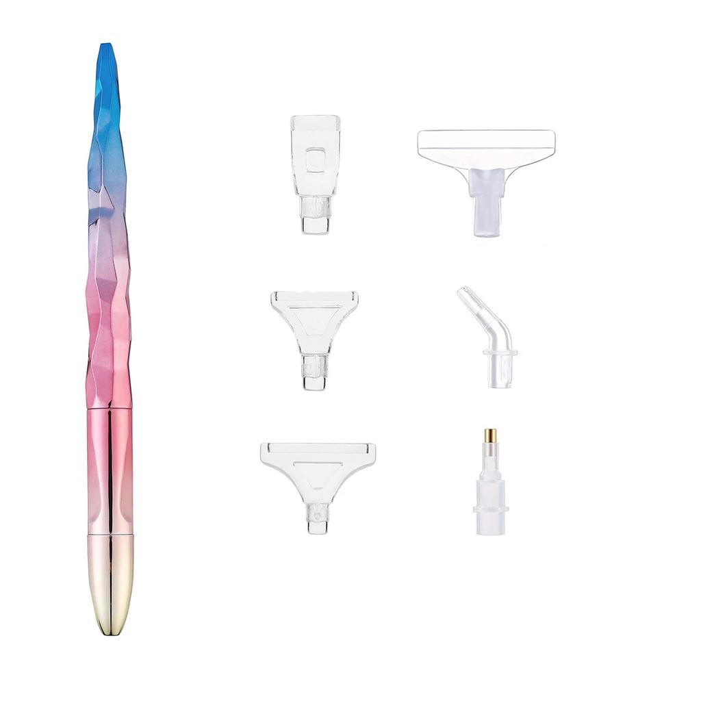 Ручка для алмазной живописи Gradient 5D Diamond Art Pen, ручка для алмазной живописи и аксессуары для круглых и квадратных драгоценных камней с шестью сверлами