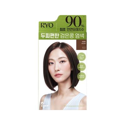 Ryeo Scalp Comfort Краска для волос с черными бобами 6.0 Коричневый 120 г
