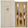 Палочки для еды Isso Painted Paulownia Shunami 2, сделано в Японии, парные палочки для еды, палочки для еды, коробка, + подставка, падуб, наборы,
