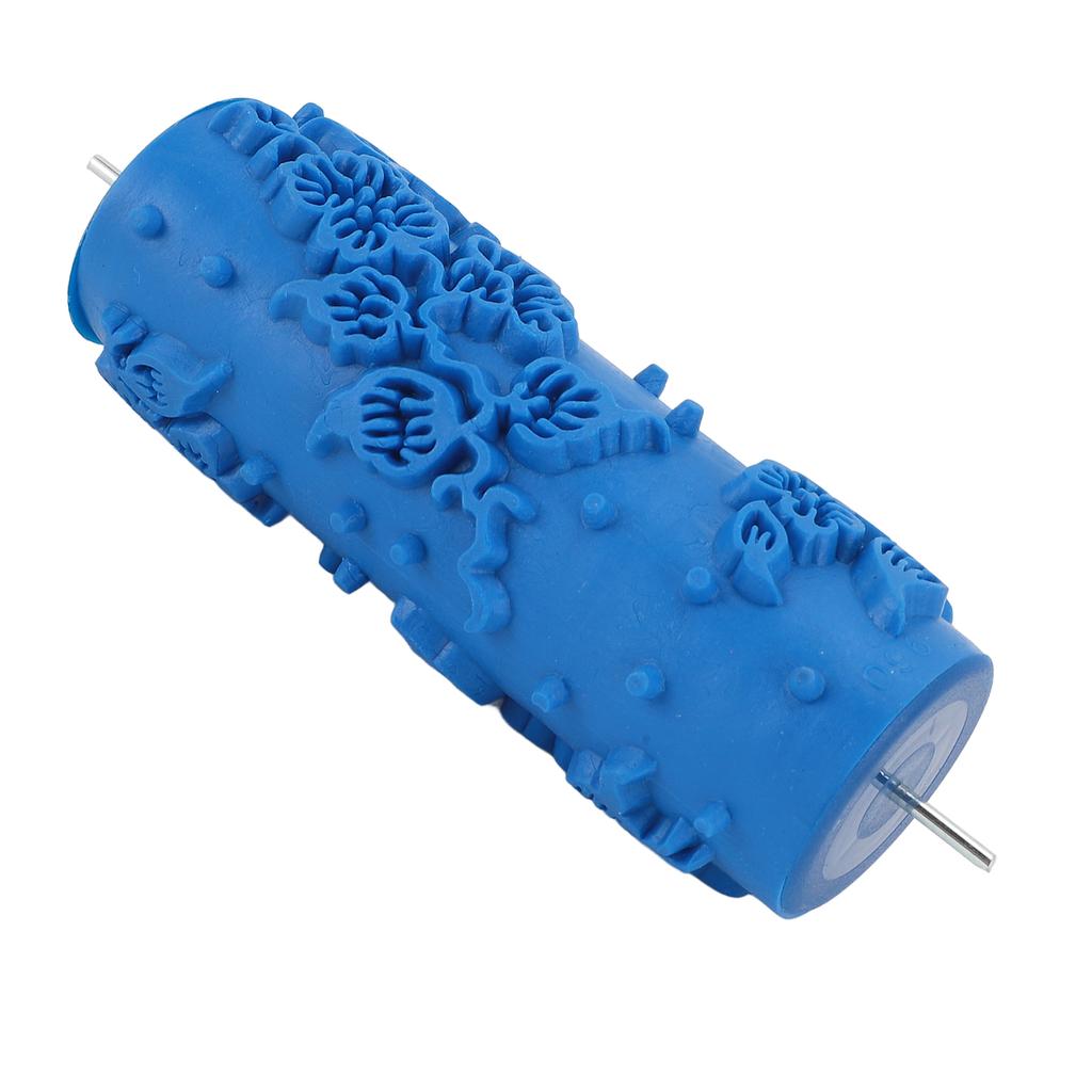 Art Texture Roller Multifuntional Round Washable Reusable Decorative Embossing Rubber Roller for