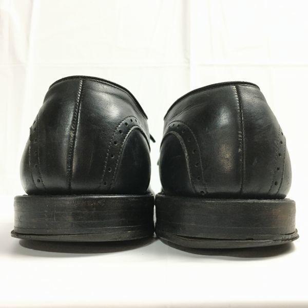 Винтажные деловые туфли Allen Edmonds Kingsley с U-образным мысом, 1980-90-е годы, черные, размер 11D 28.5-29.5, мужские(ИСПОЛЬЗОВАЛ)