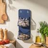 Space Saving Wall Mounted Basket No Drill Bathroom Organizer Seasoning Sorting Bag  Closet Door